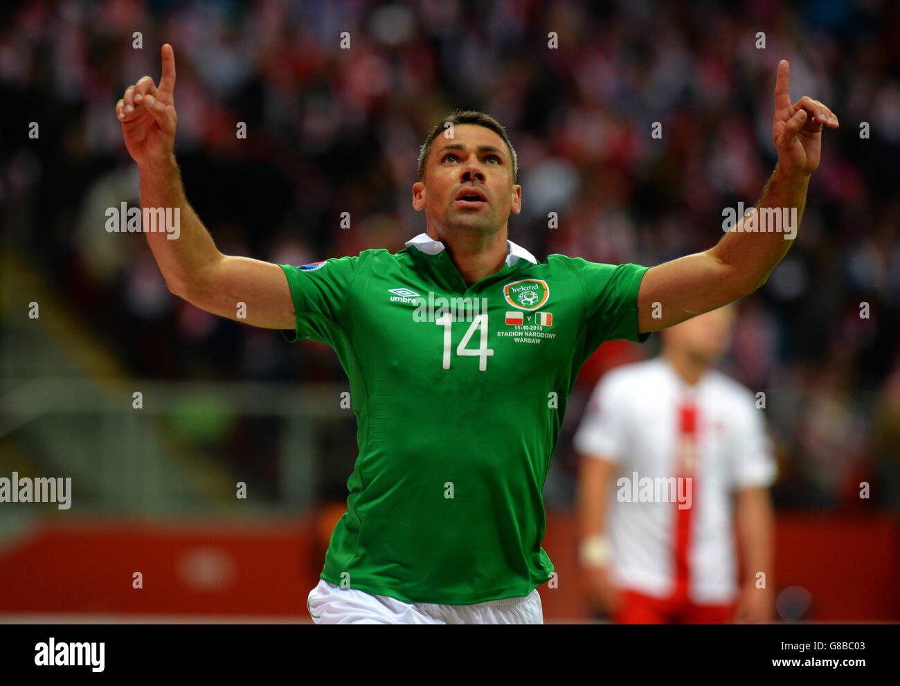 Soccer - UEFA campionato europeo di qualifiche - Gruppo D - Polonia v Repubblica di Irlanda - National Stadium Foto Stock