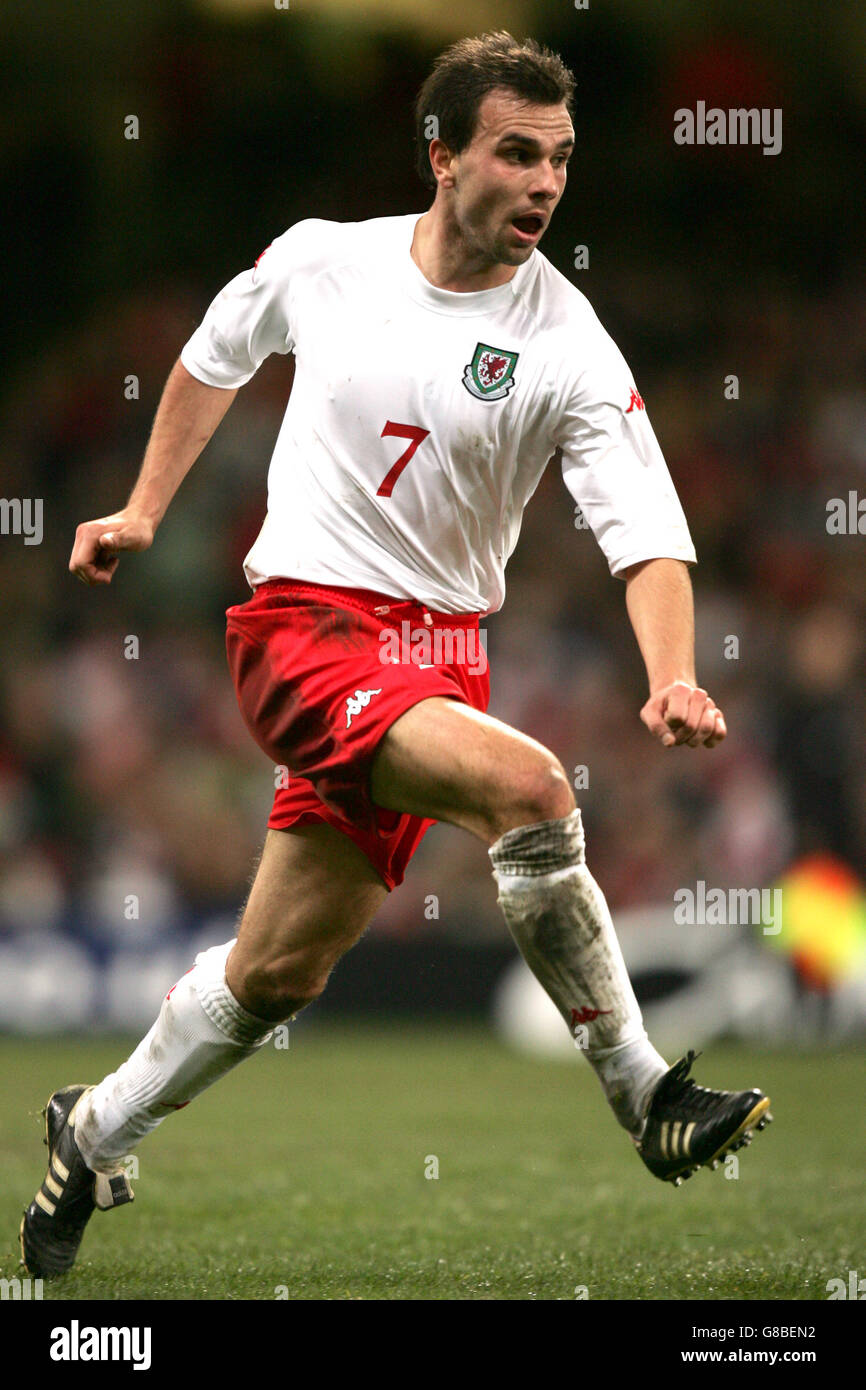 Calcio - International friendly - Galles / Ungheria - Millennium Stadium. Carl Fletcher, Galles Foto Stock