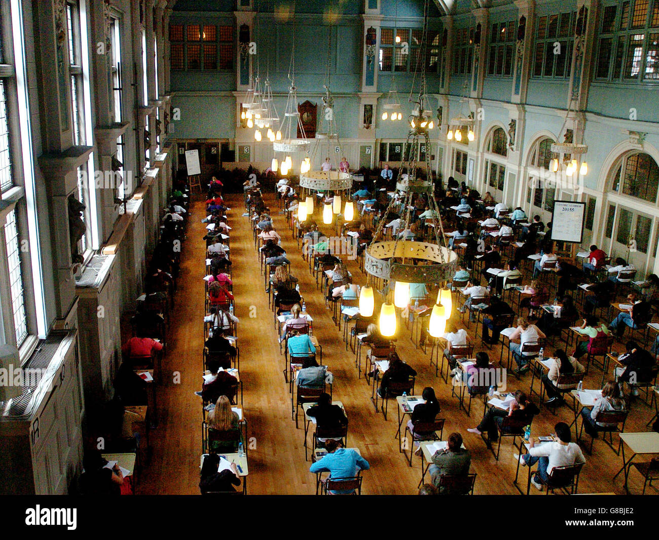 Tempo dell'esame - Scuola di Handsworth del Re Edoardo VI. Esami scolastici in corso. Foto Stock