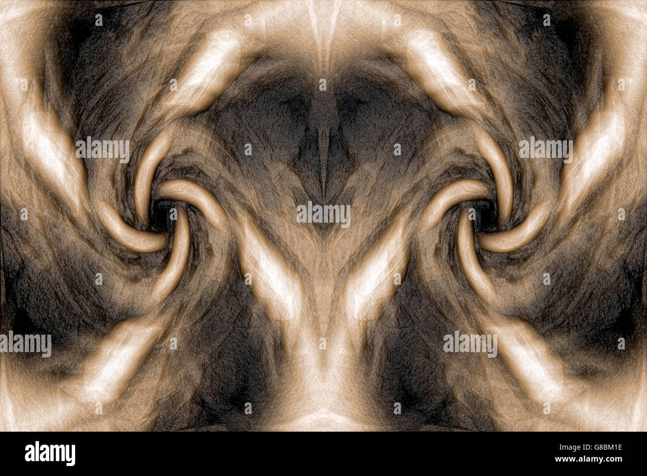 Brown fantasy sfondo organico Foto Stock