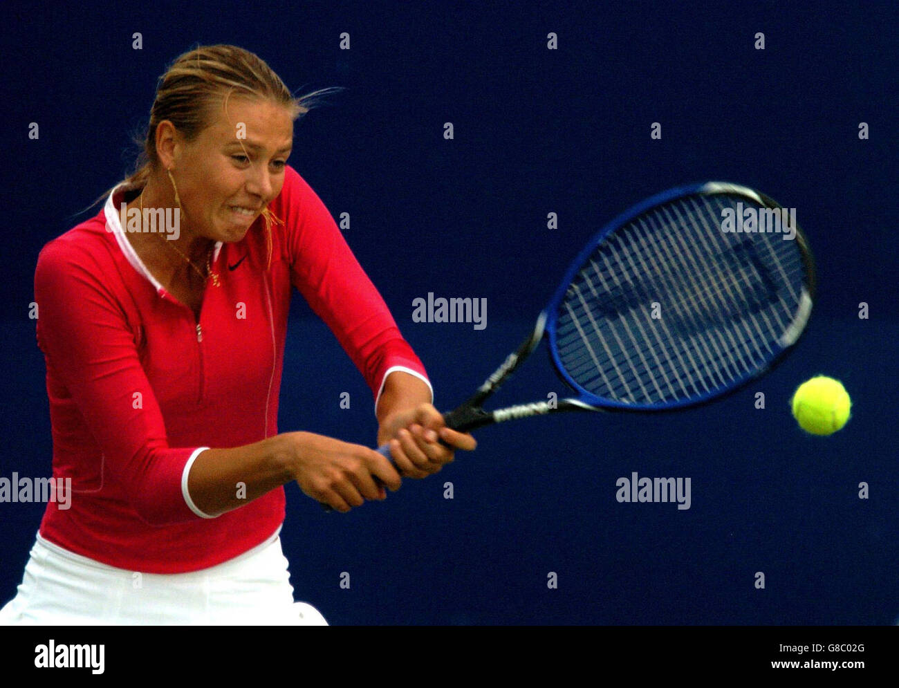 Tennis - DFS Classic 2005 - Semi-Final - Maria Sharapova v Tatiana GOLOVIN - Edgbaston Priory Club Foto Stock