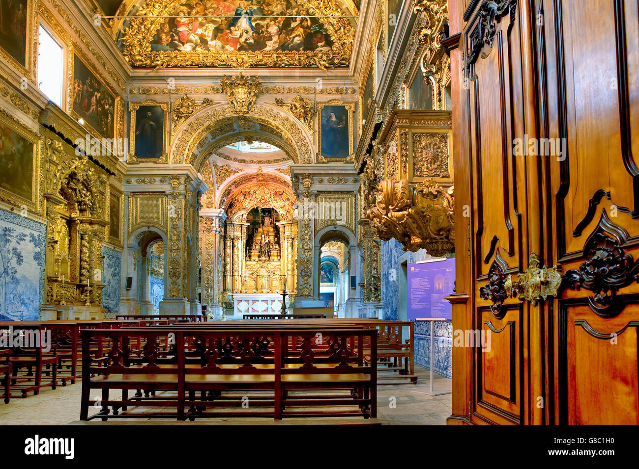 Chiesa di Madre de Deus in Nazionale Museo di piastrella in Lisbona Foto Stock