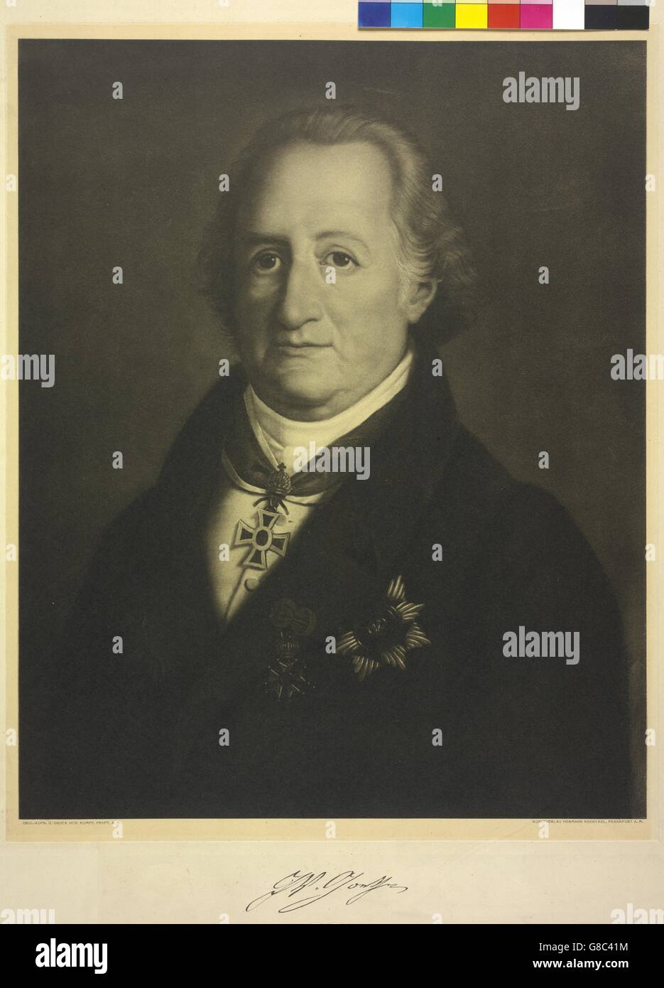 Goethe, Johann Wolfgang von Foto Stock