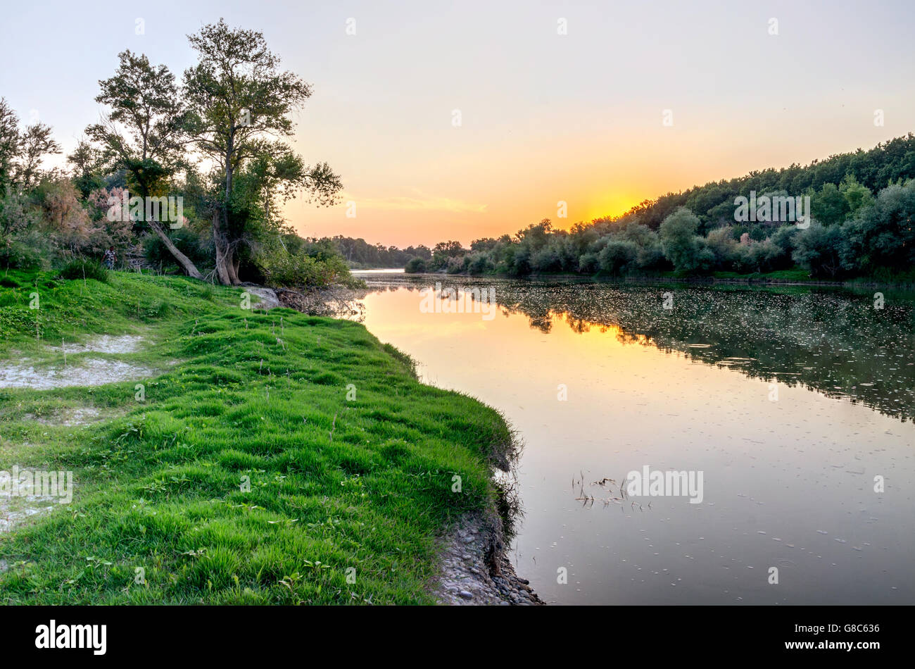 Ebro Navarra Foto Stock
