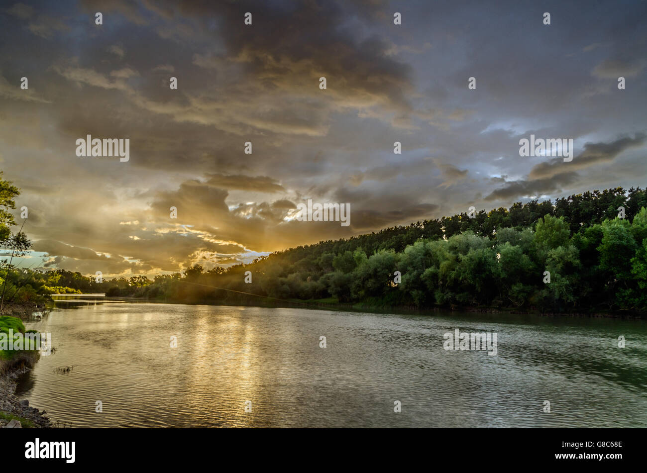 Ebro - Spagnolo Navarra Foto Stock