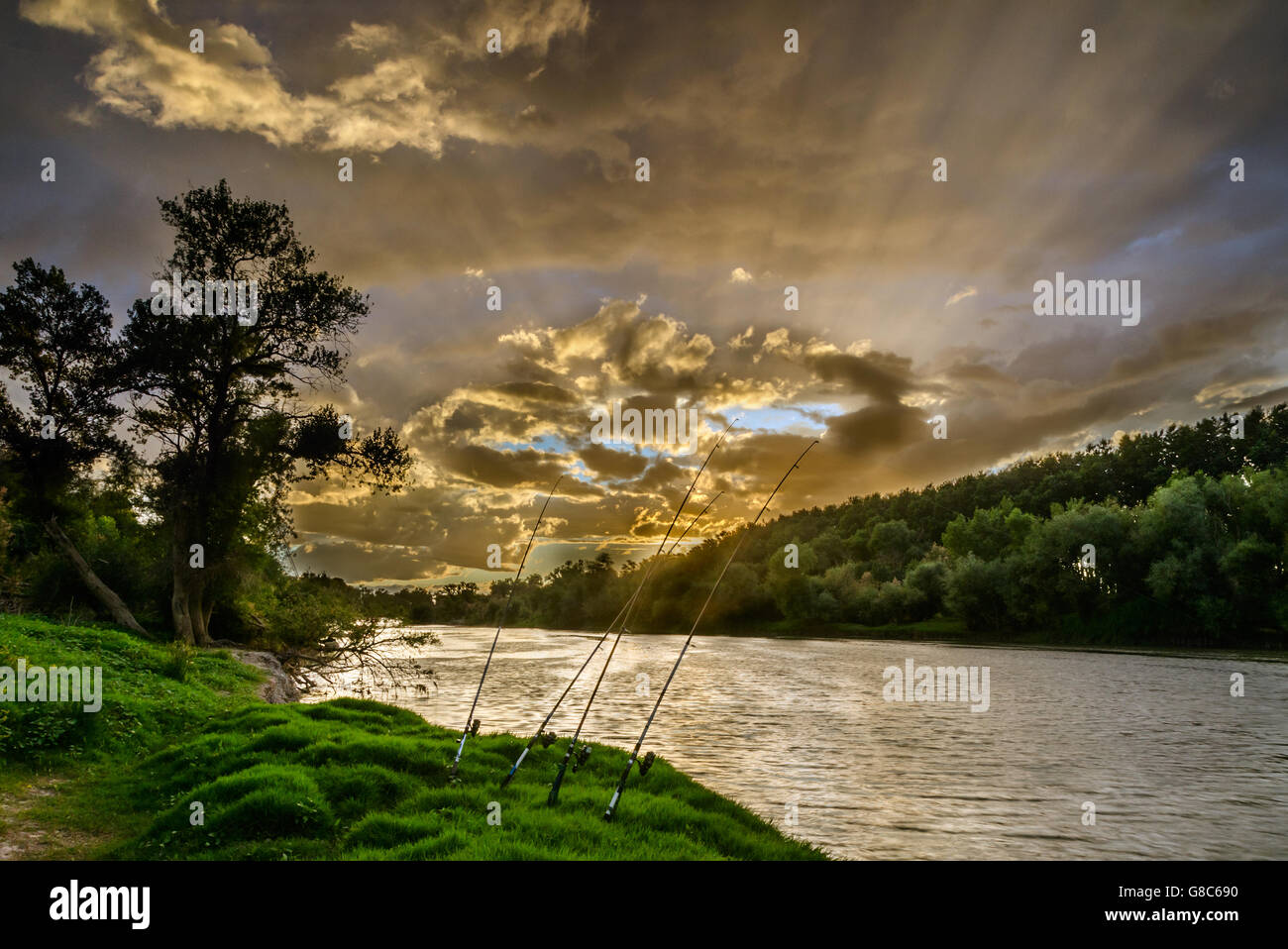 Ebro - Spagnolo Navarra Foto Stock