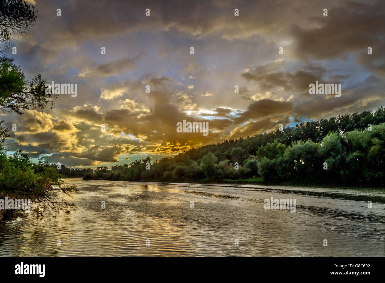 Ebro - Spagnolo Navarra Foto Stock