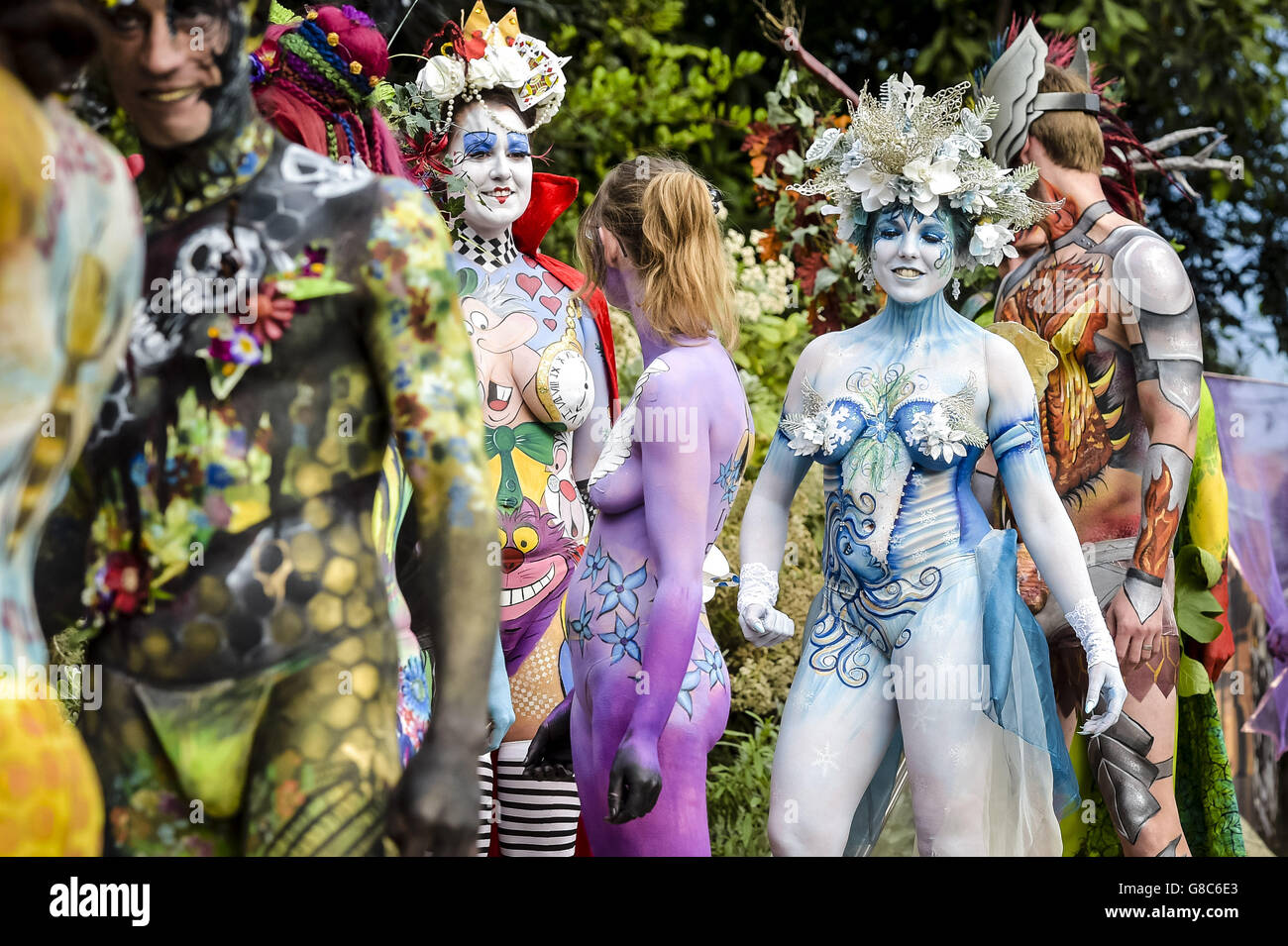 BodyFactory International Body Painting Festival Foto Stock