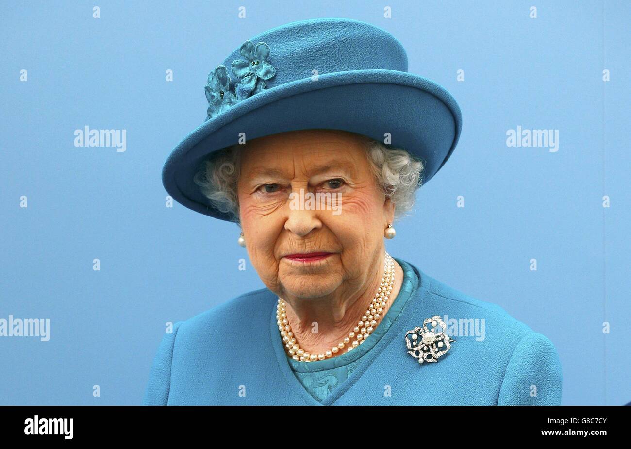 Royal visita in Surrey Foto Stock