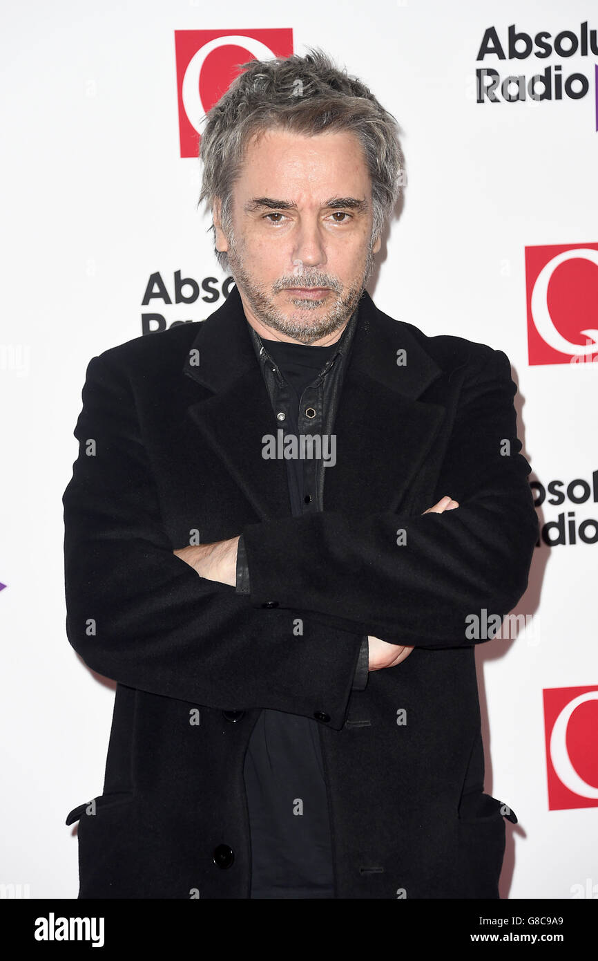 Jean Michel Jarre partecipa al Q Awards 2015 tenutosi al Grosvenor House Hotel a Park Lane, Londra. PREMERE ASSOCIAZIONE foto. Data immagine: Lunedì 19 ottobre 2015. Vedi PA Story: SHOWBIZ QAwards. Il credito fotografico dovrebbe essere: Matt Crossick/PA Wire Foto Stock