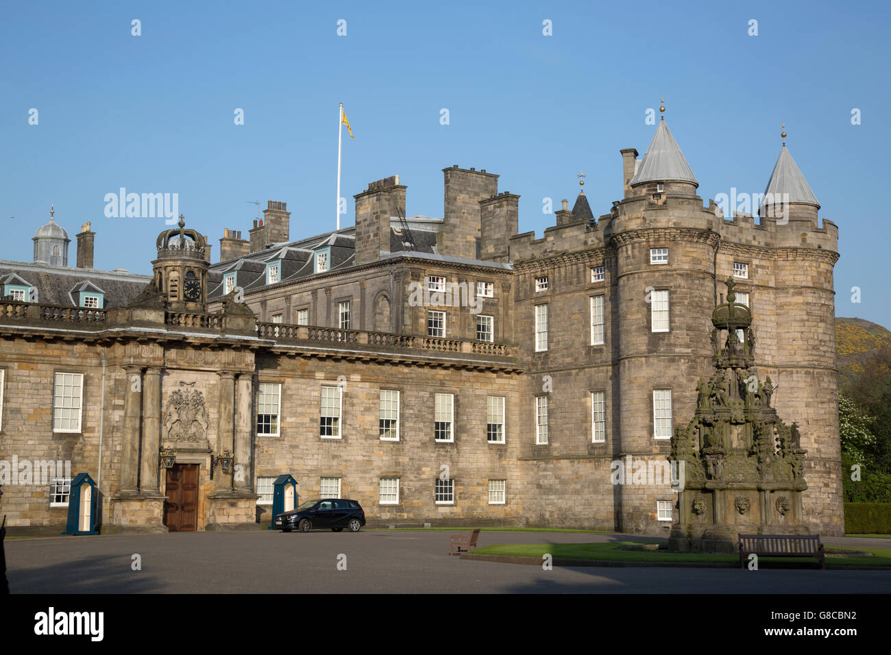 Palazzo di Holyroodhouse; Holyrood; Edimburgo, Scozia Foto Stock