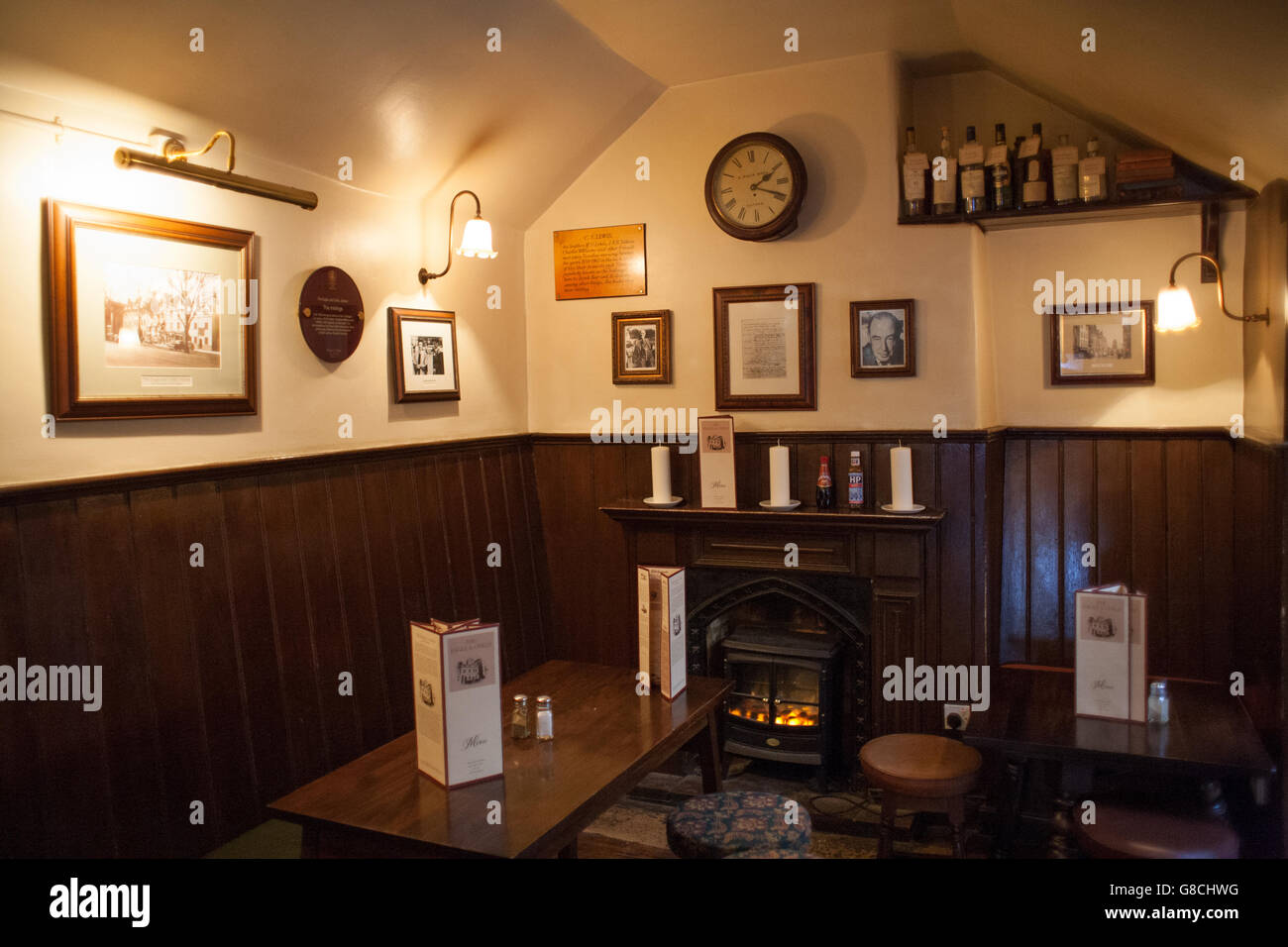 Oxford pub, l'aquila e il bambino sulla st Giles è stato il covo di J R R Tolkein e C S Lewis e altri membri della Inklings Foto Stock