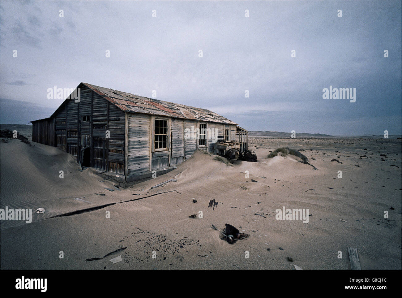 Ghost house, Elizabeth Bay, arte, Namibia. Foto Stock