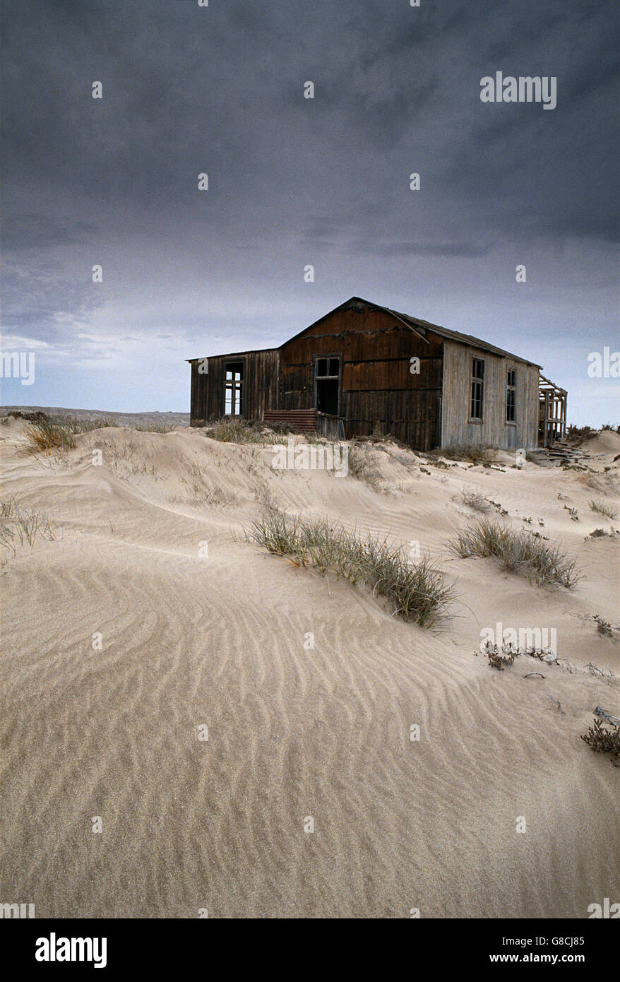 Ghost house, Elizabeth Bay, Namibia. Foto Stock
