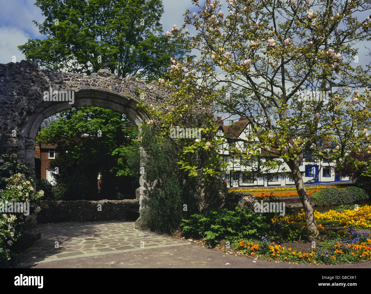 Westgate giardini. Canterbury. Kent. In Inghilterra. Regno Unito. Europa Foto Stock