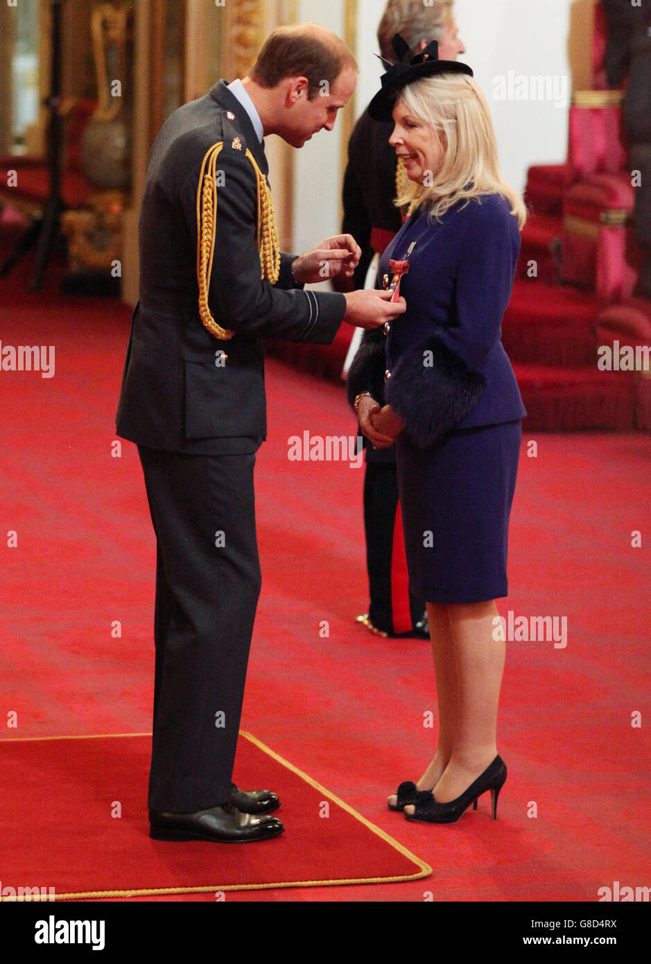 L'Amministratore Delegato del British Film Institute Amanda Nevill è stato nominato Comandante dell'Ordine dell'Impero britannico (CBE) dal Duca di Cambridge a Buckingham Palace, Londra. Foto Stock