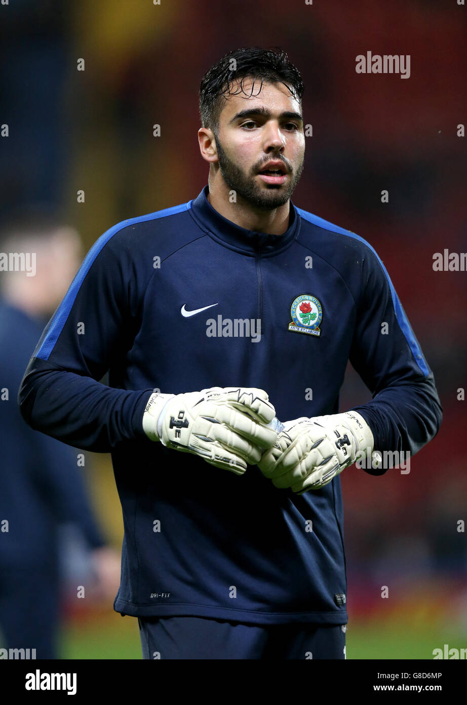 Calcio - Campionato Sky Bet - Blackburn Rovers v Derby County - Ewood Park. David Raya, portiere di Blackburn Rovers Foto Stock