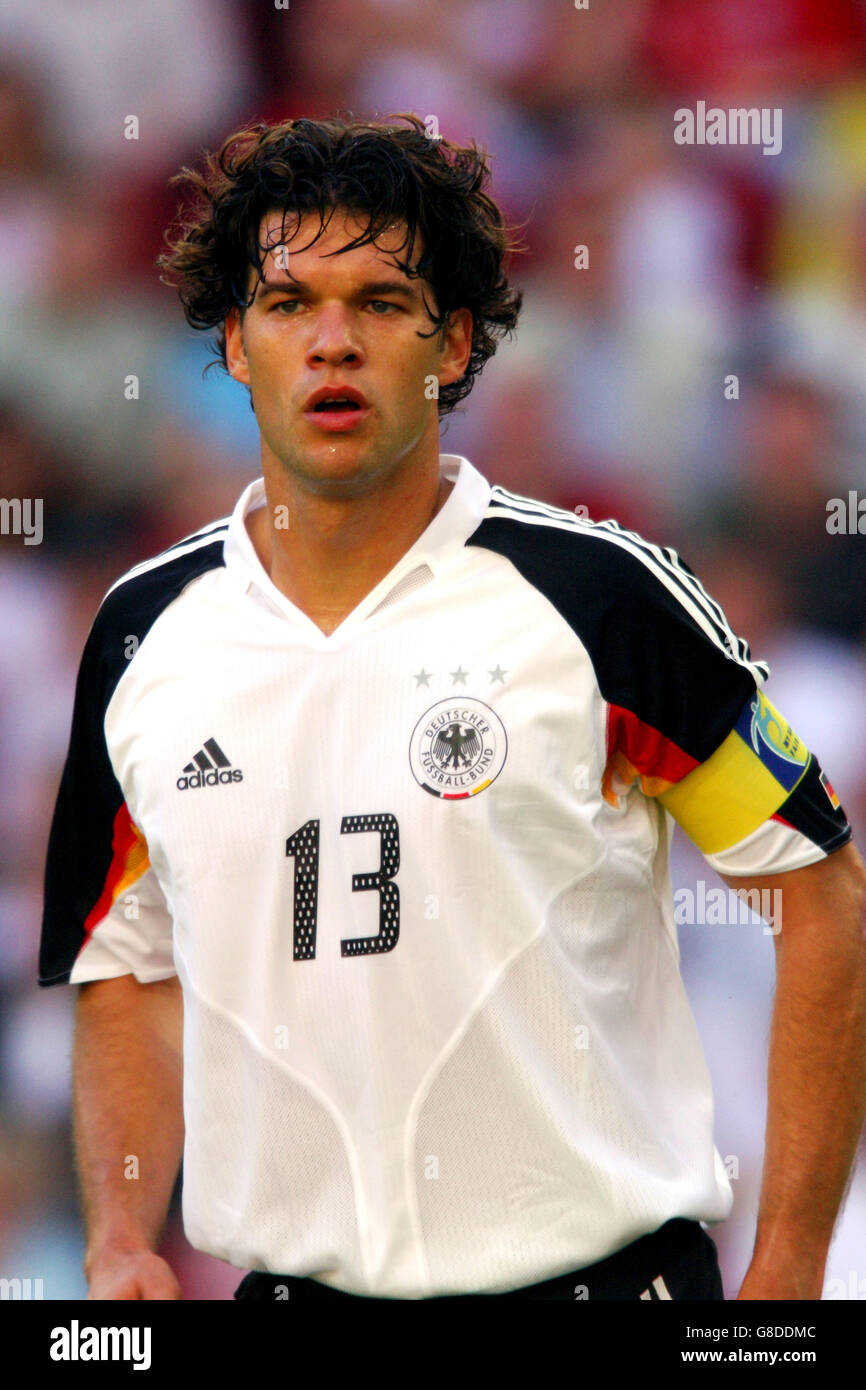 Calcio - FIFA Confederations Cup 2005 - Gruppo A - Tunisia / Germania - Stadio della Coppa del mondo. Michael Ballack, Germania Foto Stock