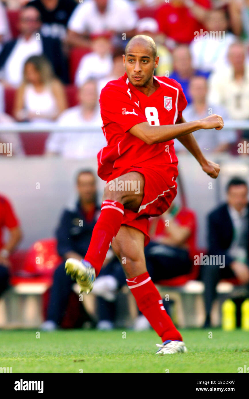 Calcio - Coppa delle Confederazioni FIFA 2005 - Gruppo A - Tunisia v Germania - Stadio dei Mondiali di calcio. Mehdi Nafti, Tunisia Foto Stock