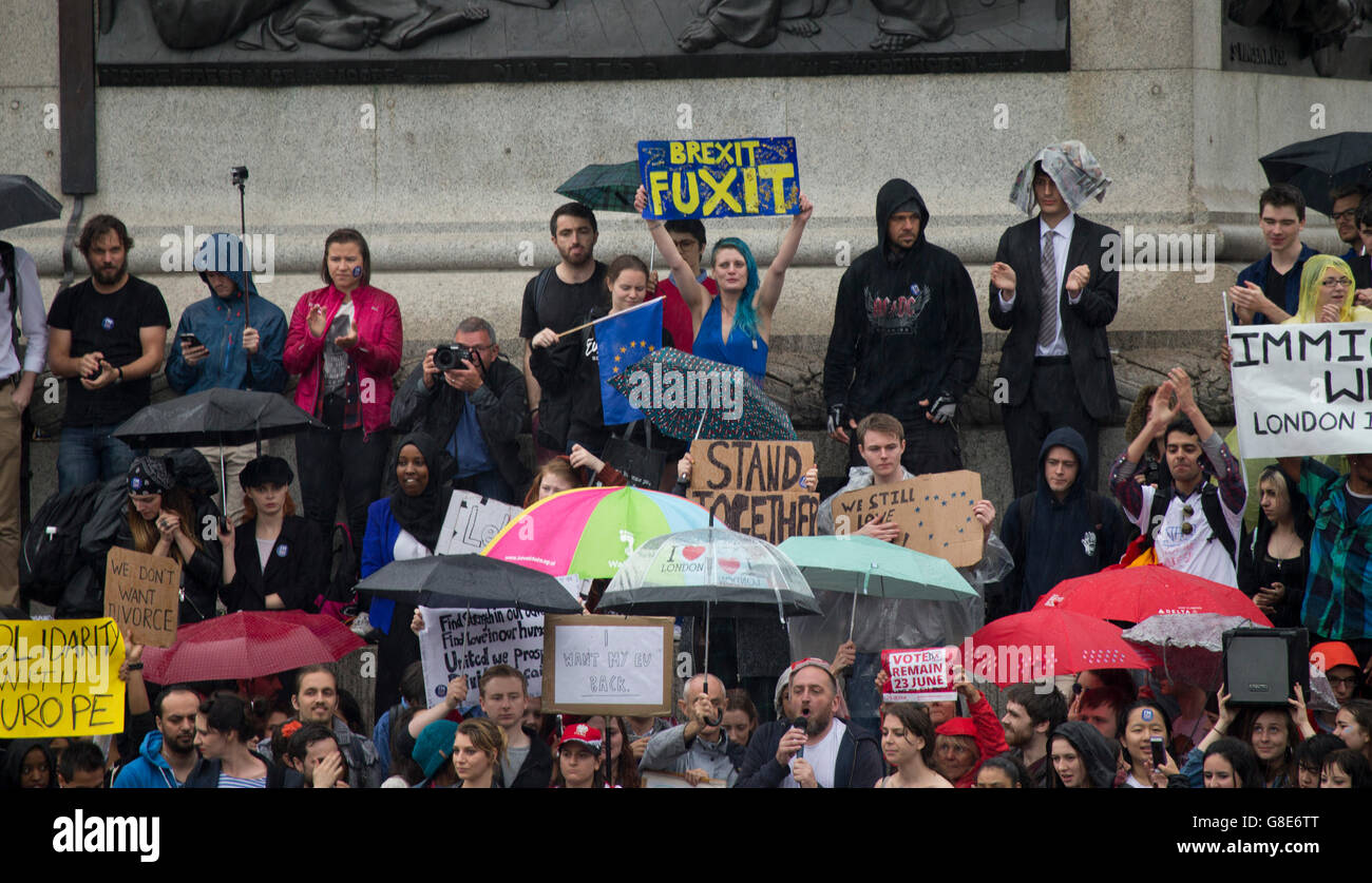 Londra, Regno Unito. Il 28 giugno, 2016. Anti- Brexit protesta, Londra Credito: Sebastian Remme/Alamy Live News Foto Stock