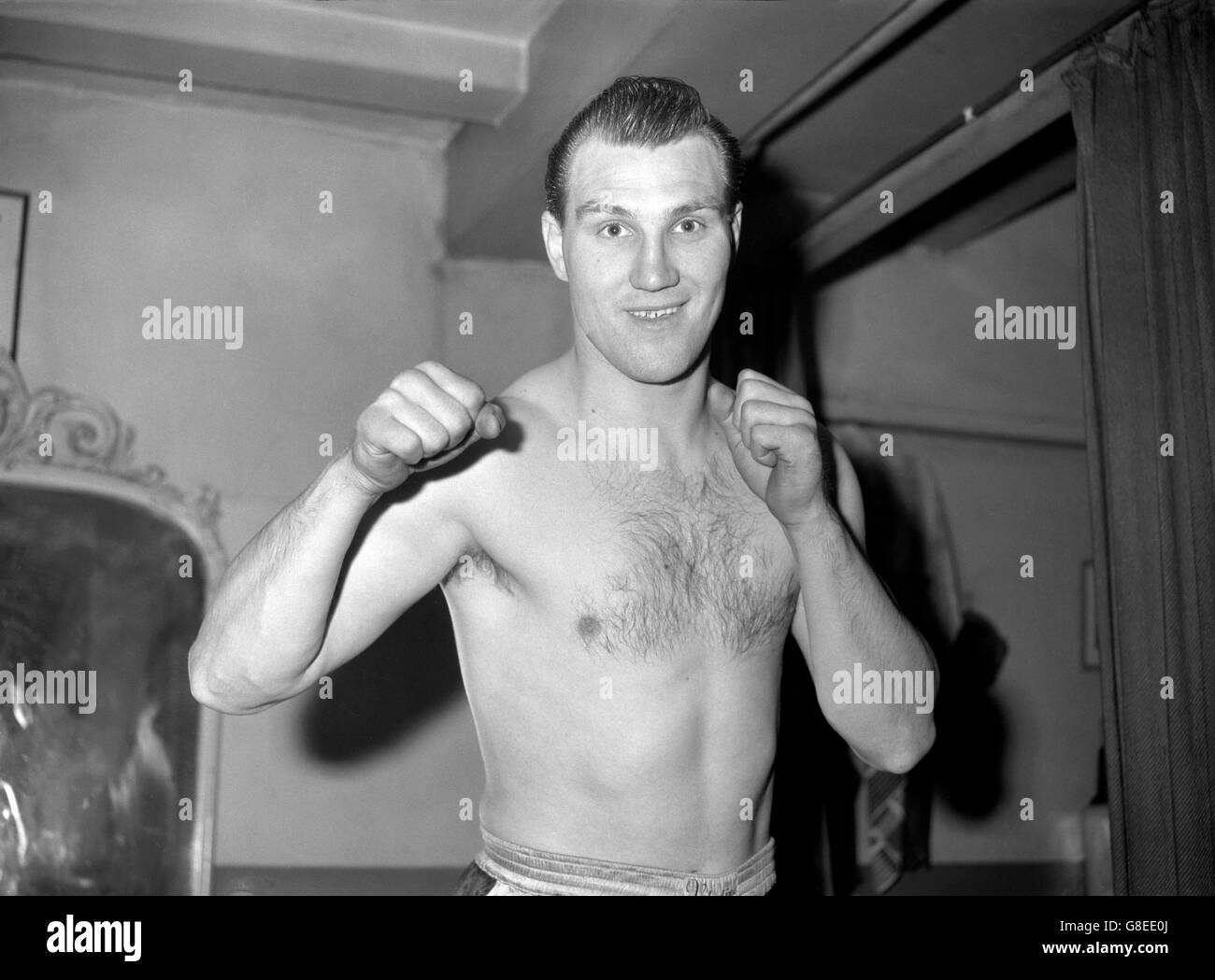 Boxing - Heavyweight Bout - Jack Bodell v Ski Goldstein - World Sporting Club - Pesare in Foto Stock Boxing - Heavyweight Bout - Jack Bodell v Ski Goldstein - World Sporting Club - Pesare in Foto Stock