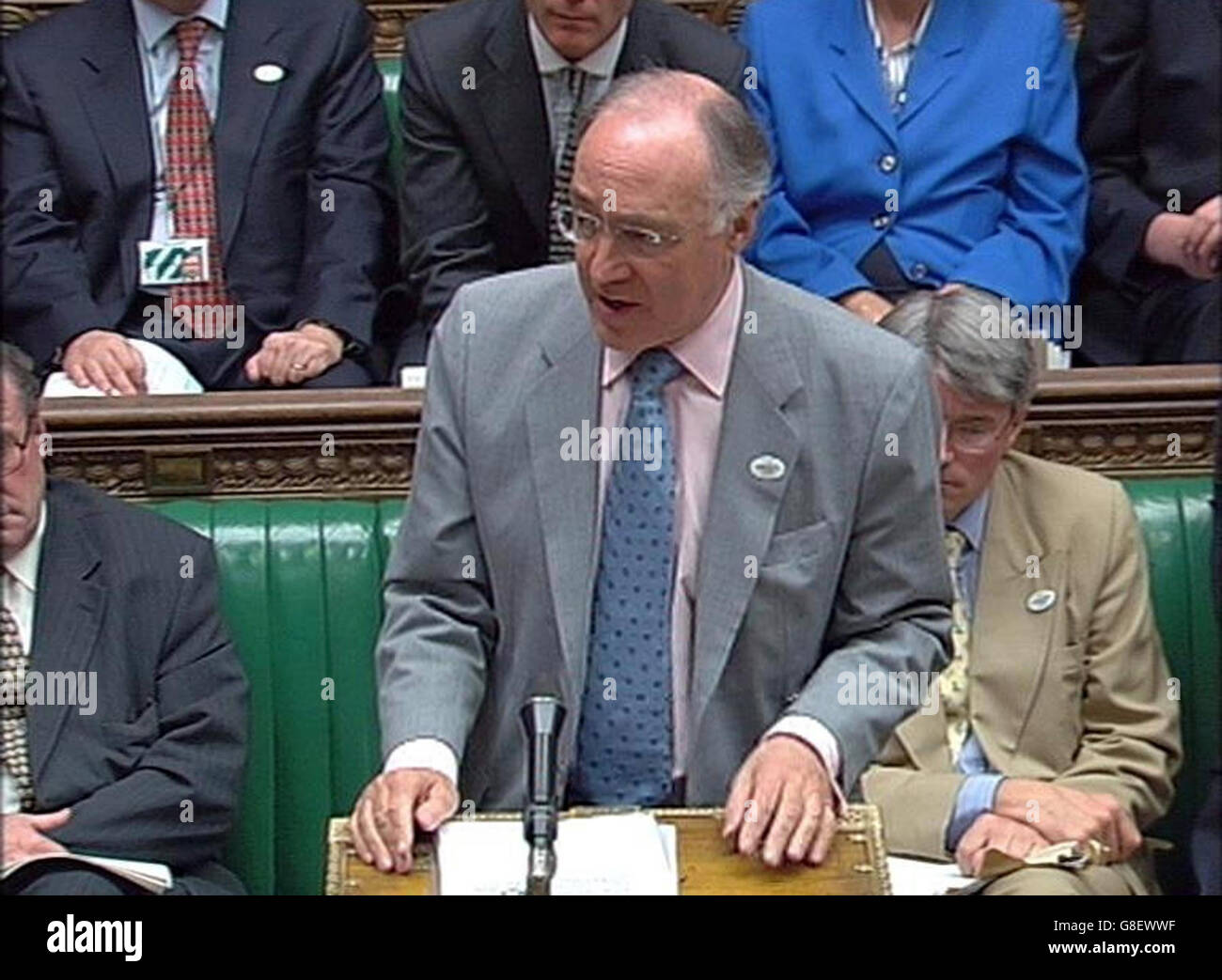 Interrogazioni del primo Ministro - Camera dei Comuni. Il leader del Partito conservatore Michael Howard. Foto Stock