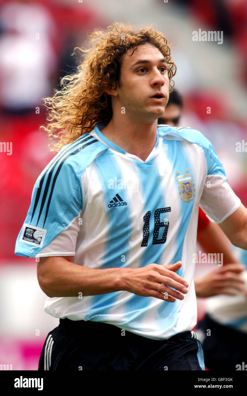 Calcio - Coppa delle confederazioni FIFA 2005 - Gruppo A - Argentina contro Tunisia - Stadio della Coppa del mondo. Fabricio Cococcini, Argentina Foto Stock