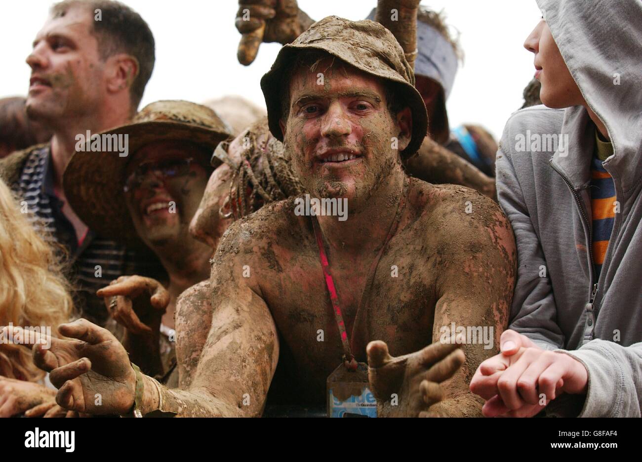 Glastonbury Festival 2005 - Azienda agricola degna Foto Stock