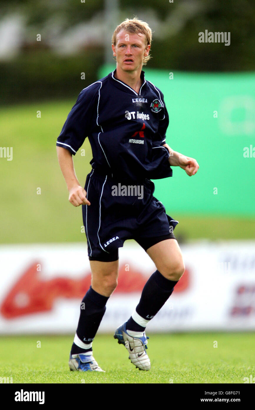 Calcio - amichevole - Total Network Solutions v Glentoran - terreno ricreativo. Martin Naylor, Total Network Solutions Foto Stock