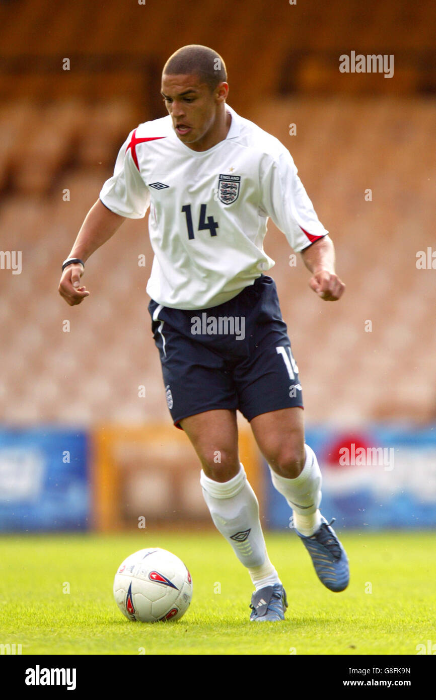 Calcio - Under 18 International friendly - Inghilterra / Norvegia - vale Park. Nathan Doyle, Inghilterra Foto Stock