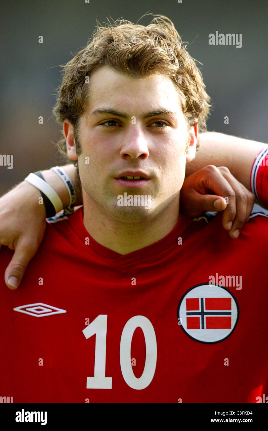 Calcio - under 18 International friendly - Inghilterra / Norvegia - vale Park. Kristian Ree Berge, Norvegia Foto Stock