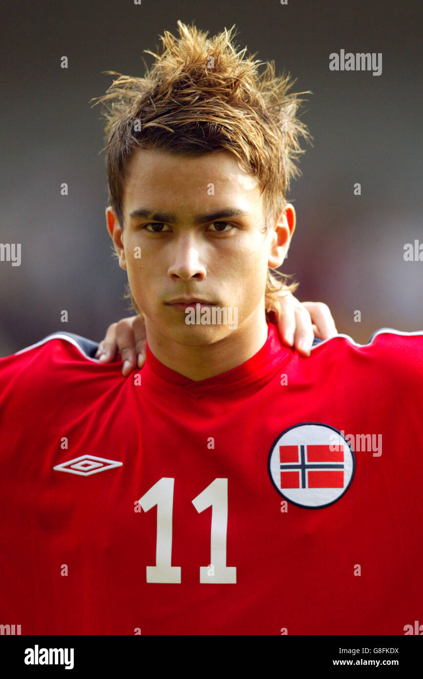 Calcio - under 18 International friendly - Inghilterra / Norvegia - vale Park. Michael Jamtfall, Norvegia Foto Stock