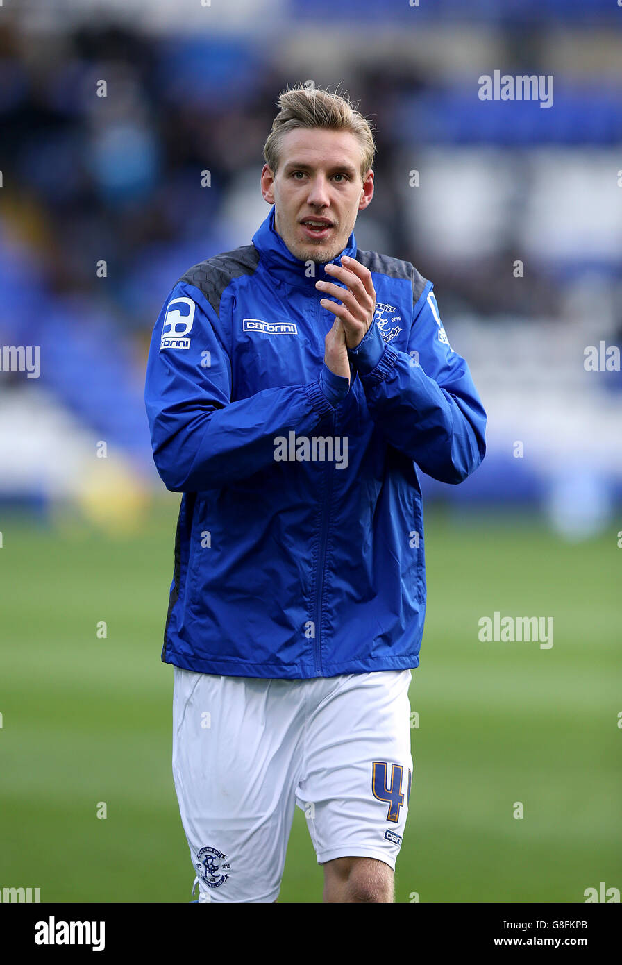 Birmingham City / Charlton Athletic - Campionato Sky Bet - St Andrews. Nicolai Brock-Madsen di Birmingham Foto Stock