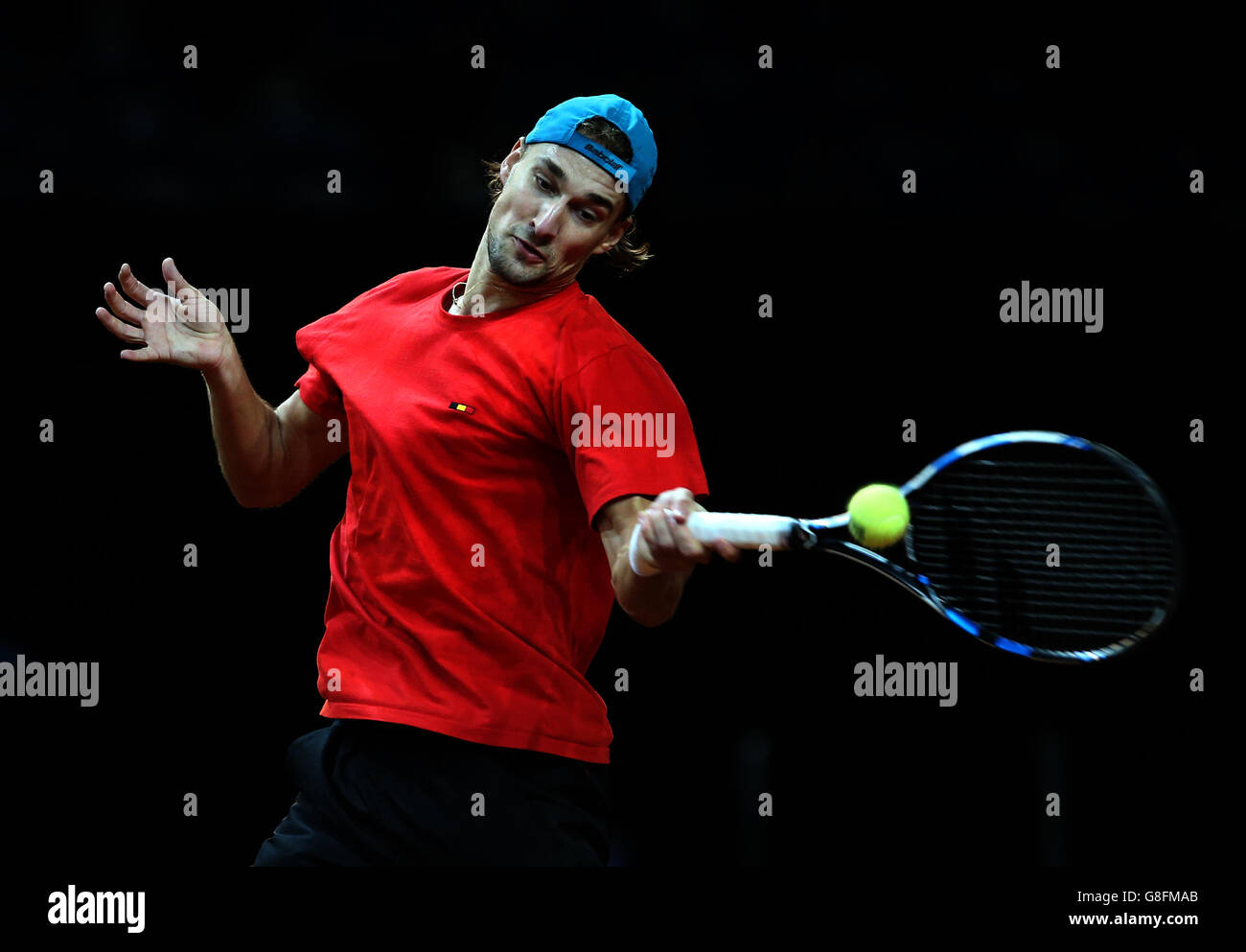 Davis Cup - Gran Bretagna v Belgio - finale - Anteprima giorno due - Flanders Expo Center Foto Stock