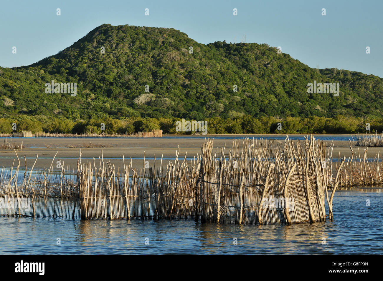Fishtrap, Kosi bay, KwaZulu Natal, Sud Africa. Foto Stock
