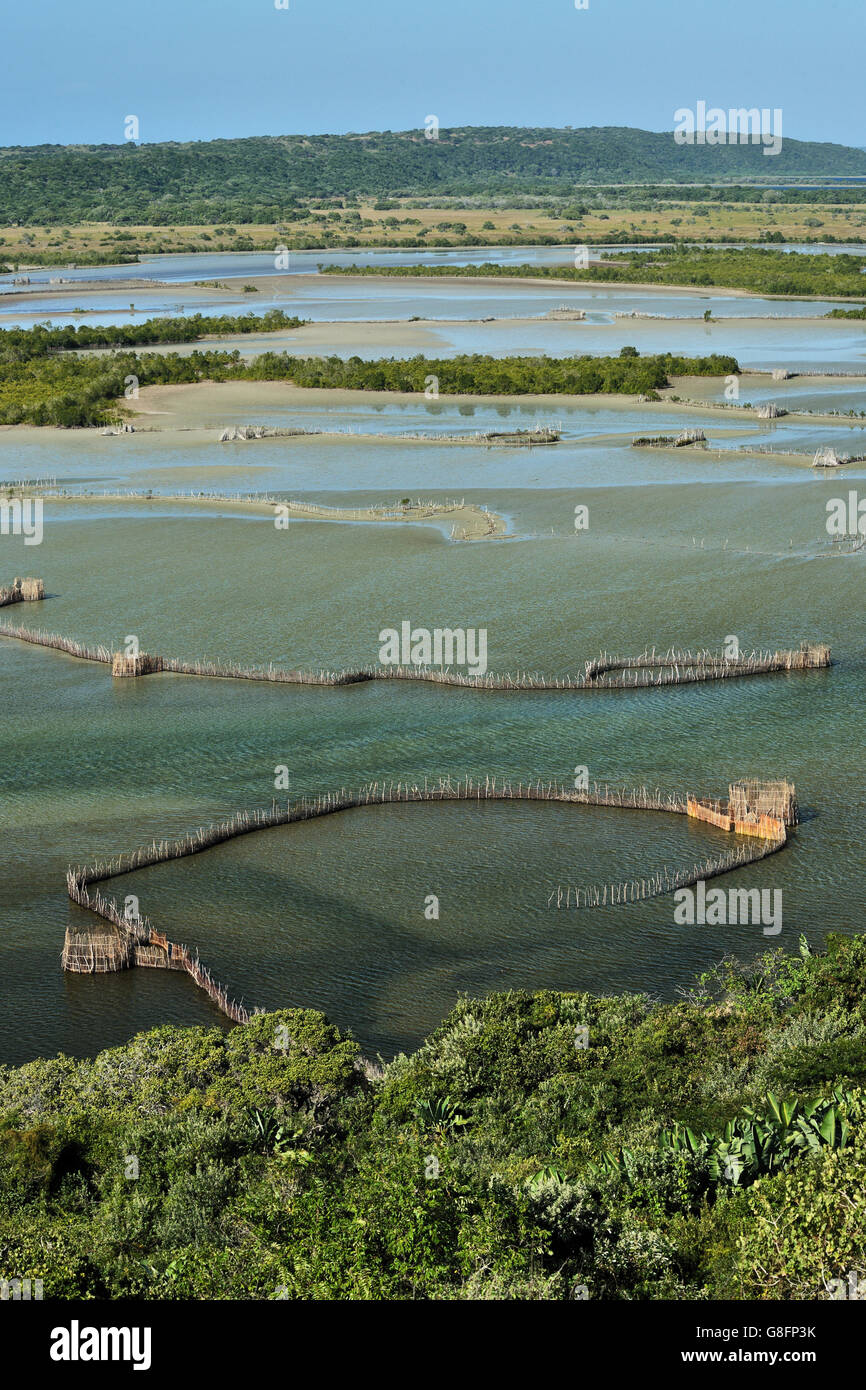 Fishtrap, Kosi bay, KwaZulu Natal, Sud Africa. Foto Stock