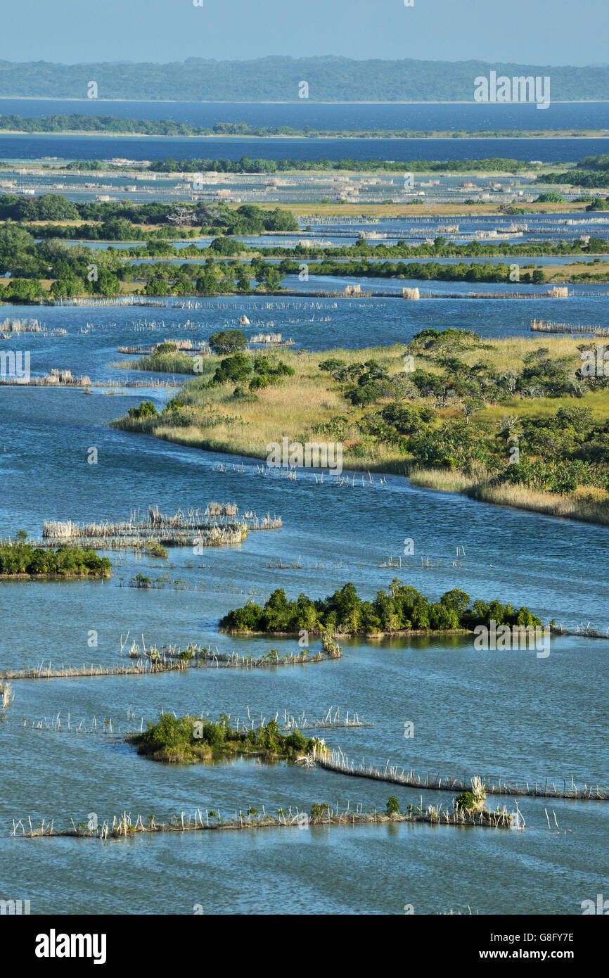 Fishtrap, Kosi bay, KwaZulu Natal, Sud Africa. Foto Stock