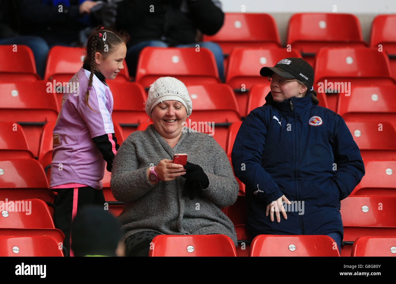 Nottingham Forest v Reading - Sky Bet Championship - City Ground. Ventilatori di lettura nei supporti Foto Stock