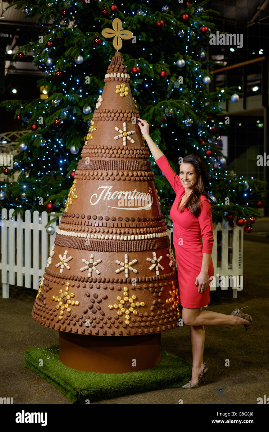 Cioccolato Thorntons albero di Natale Foto Stock