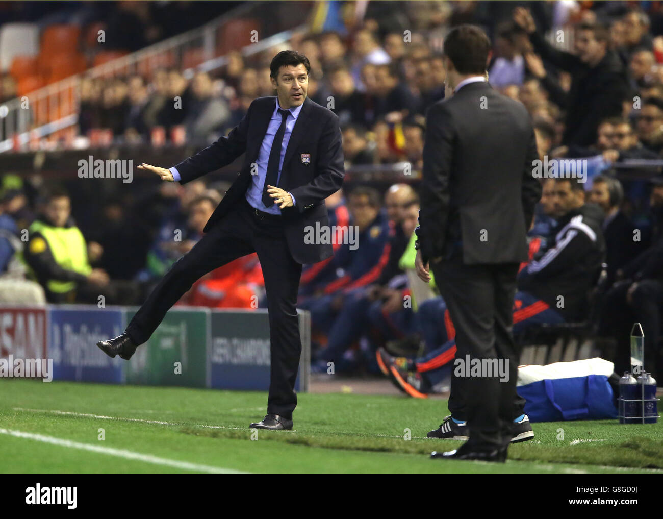 Valencia CF v Olympique Lyonnais - UEFA Champions League - Gruppo H - Mestalla stadio Foto Stock