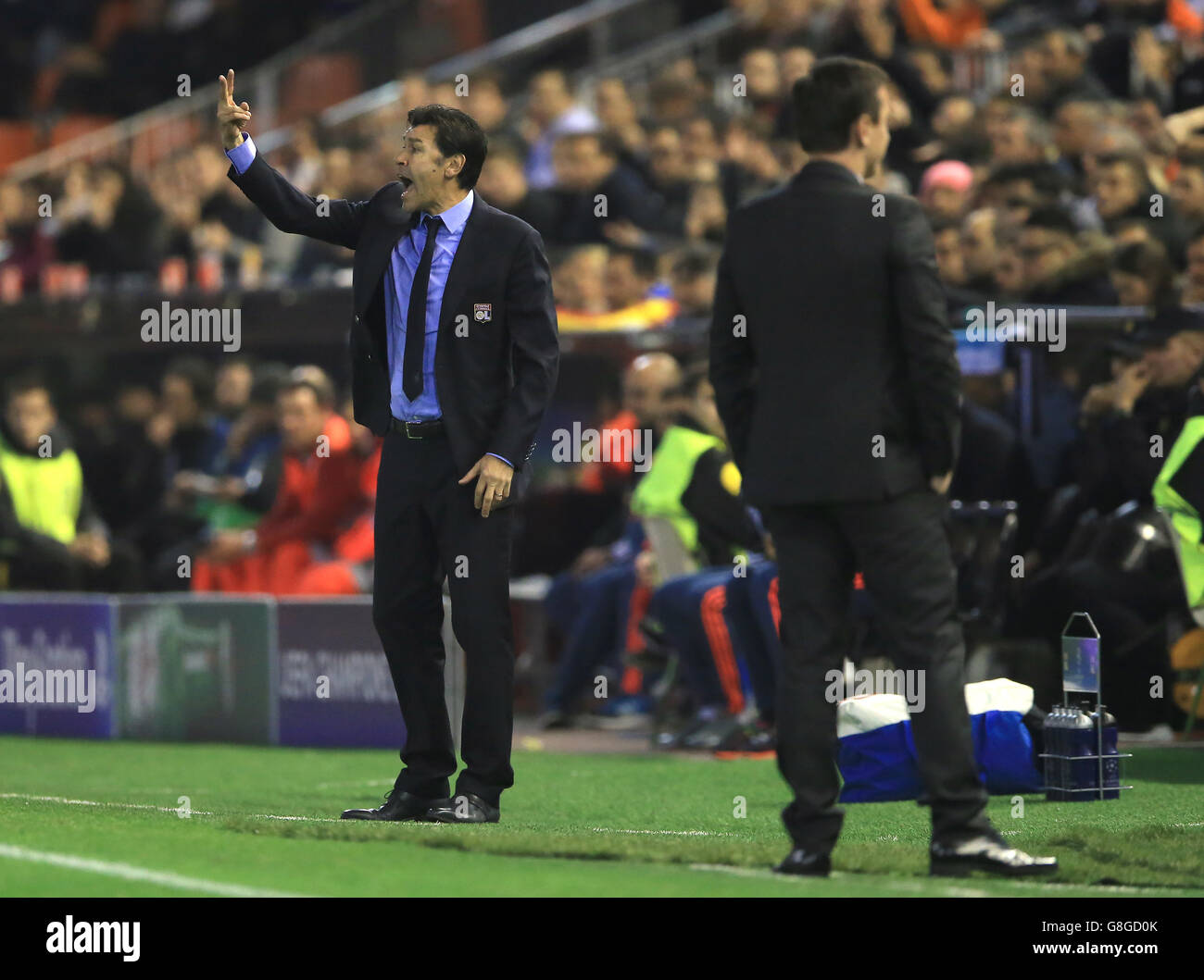Valencia CF v Olympique Lyonnais - UEFA Champions League - Gruppo H - Mestalla stadio Foto Stock