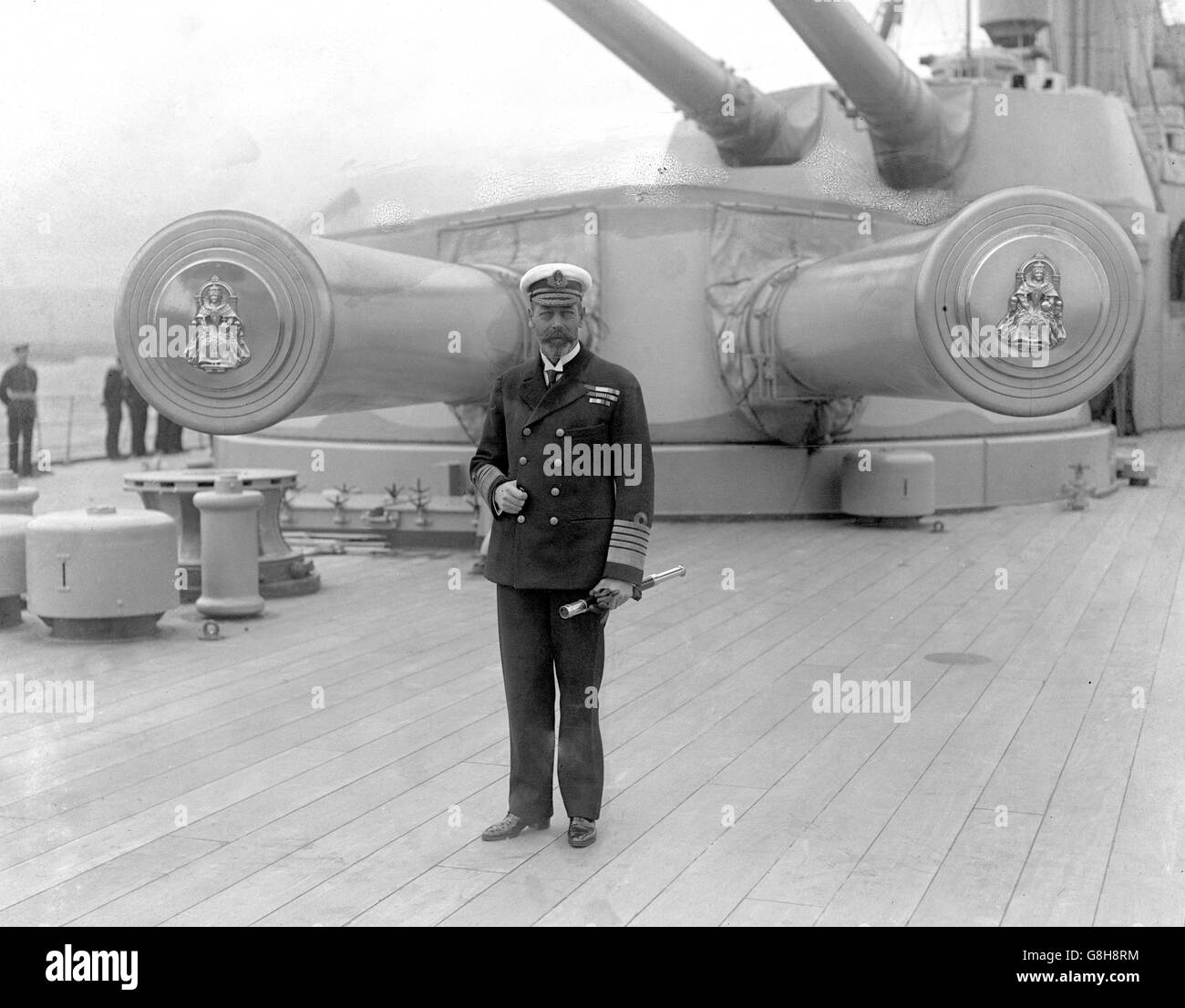 Re Giorgio V in uniforme navale. Data sconosciuta. Foto Stock