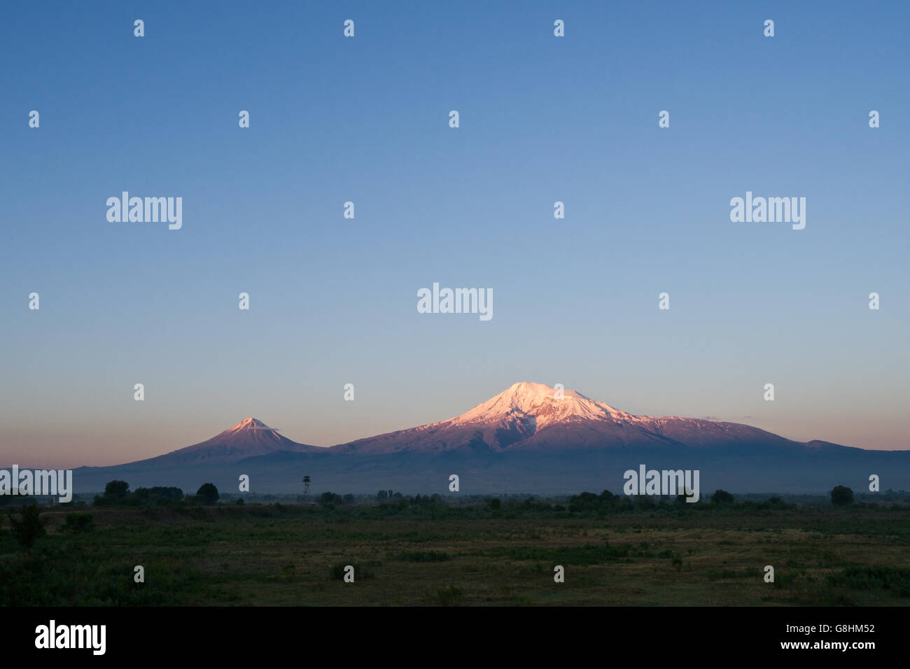 Il monte Ararat di sunrise Foto Stock