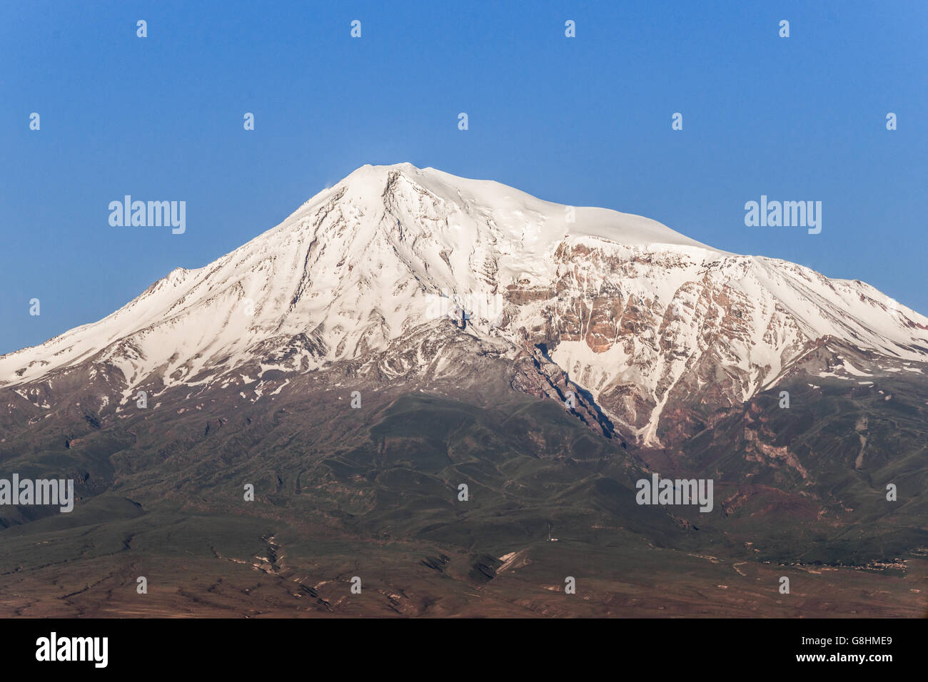 Il monte Ararat in Armenia Foto Stock