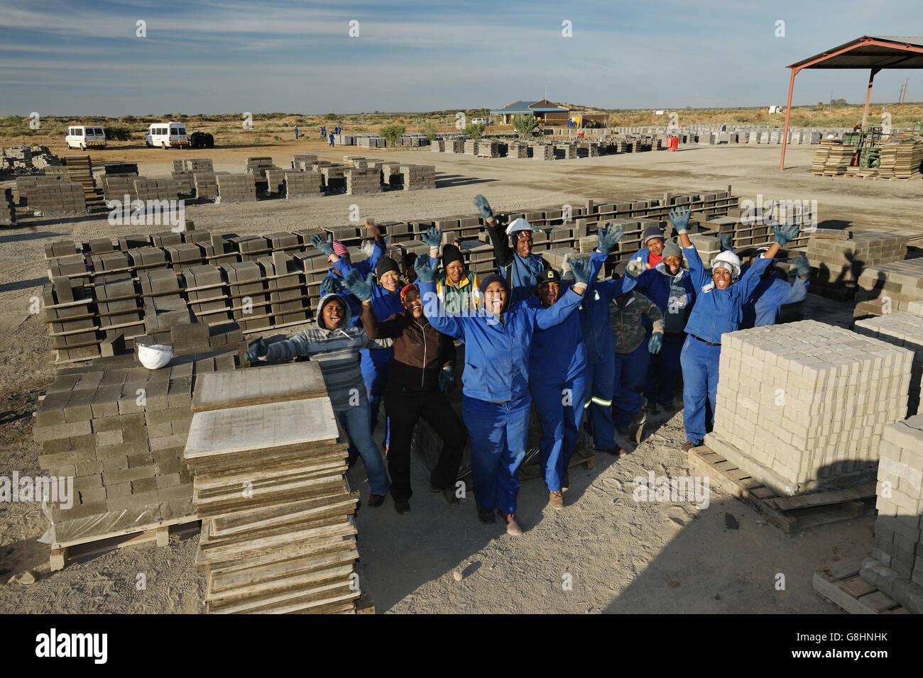 South African sociale ed economica Programma Upliftmentment, case a basso costo. Foto Stock