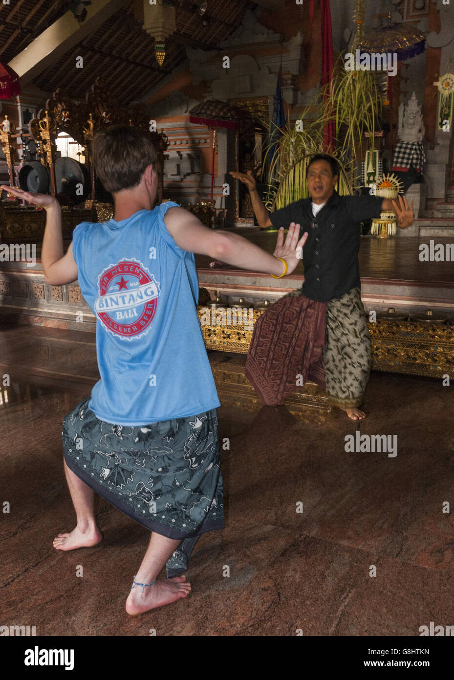 Elk220-3276v Indonesia Bali Ubud, Bali Progetto Arte, danza tradizionale di istruzione Foto Stock