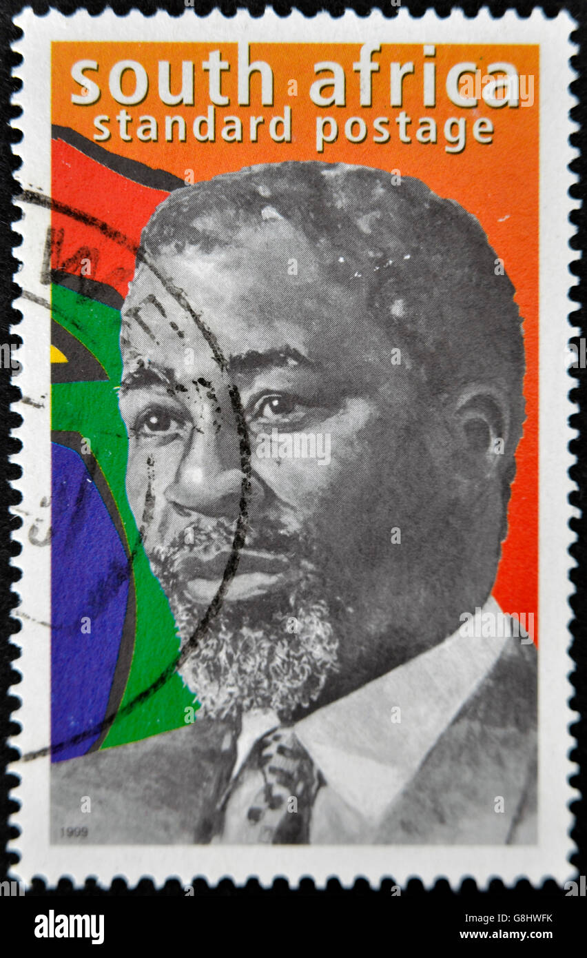 Repubblica del Sud Africa - circa 1999: un timbro stampato in RSA mostra Nelson Mandela, circa 1999 Foto Stock