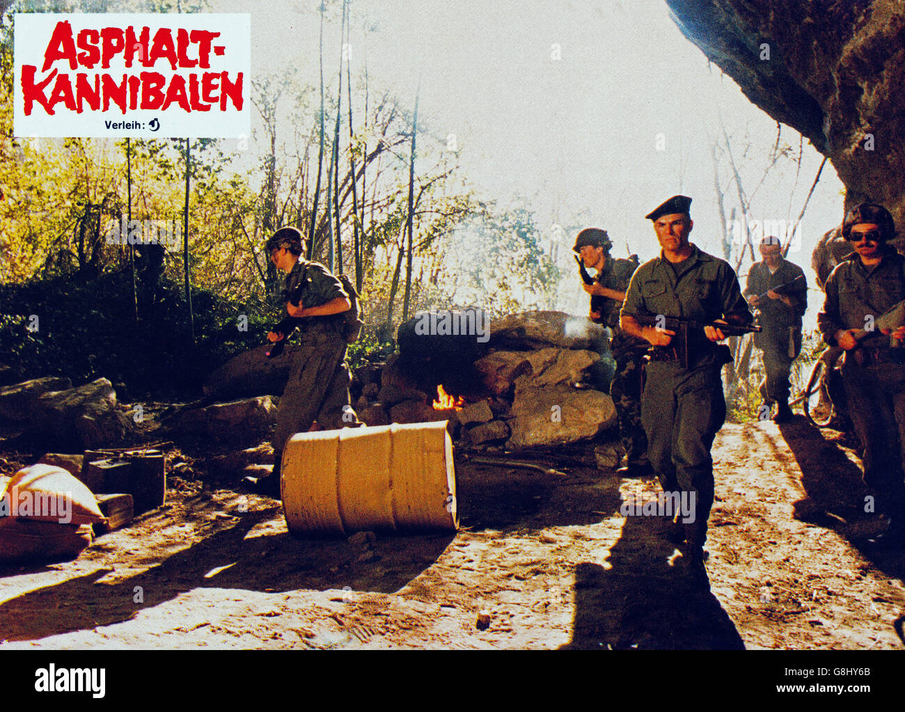 Apocalypse domani, aka: Cannibal Apocalypse, aka: asfalto Kannibalen, Italien/Spanien 1979, Regie: Antonio Margheriti, Darsteller: Giovanni Sassone (rechts vorn) Foto Stock