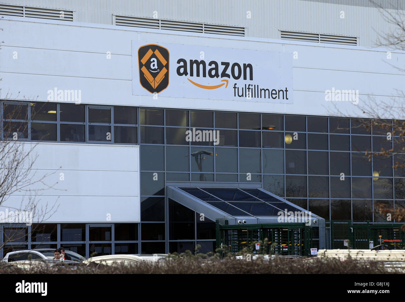 Vista generale amazon edificio adempimento su flaxley road a ...