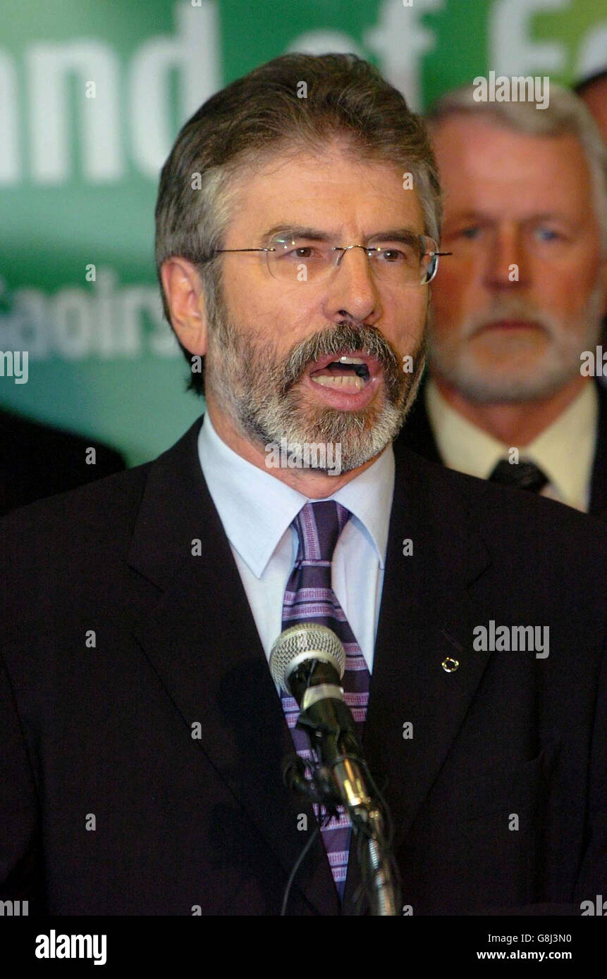 IRA dichiara a fine campagna armata - News Conferenza - Jurys Inn Hotel Foto Stock